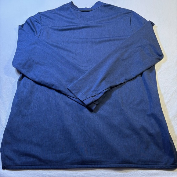Nike Dri Fit Titan Athletics Pullover Quarter Zip Long Sleeve Shirt Men XL Blue - Picture 3 of 7